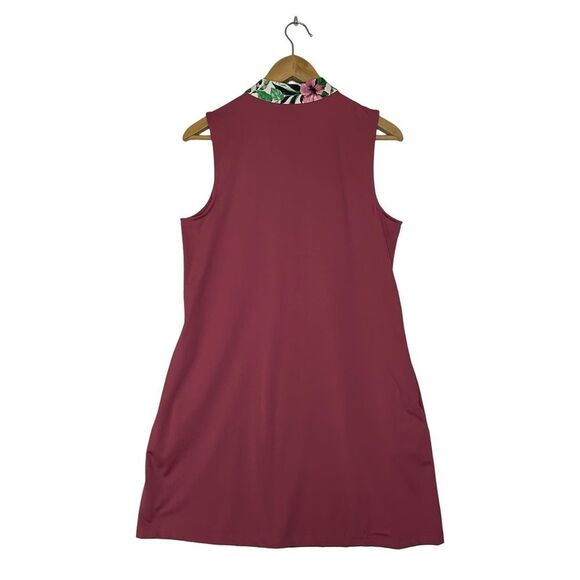 Tommy Bahama GOLF 1/4 Zip Golf Dress Magenta Size Large - Picture 4 of 12